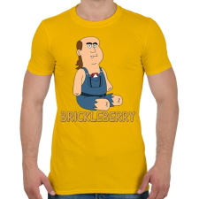 PRINTFASHION Brickleberry: Jim - Férfi póló - Sárga férfi póló