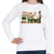 PRINTFASHION Brickleberry - Női pulóver - Fehér női pulóver, kardigán