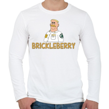 PRINTFASHION Brickleberry: Woody - Férfi hosszú ujjú póló - Fehér férfi póló