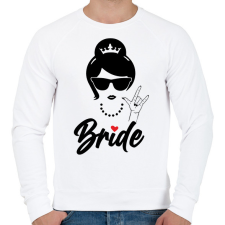 PRINTFASHION Bride 2 - Férfi pulóver - Fehér férfi pulóver, kardigán