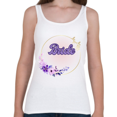 PRINTFASHION Bride  lila virágos (1) - Női atléta - Fehér