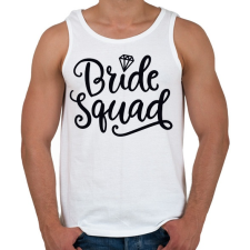 PRINTFASHION Bride Squad - Férfi atléta - Fehér atléta, trikó
