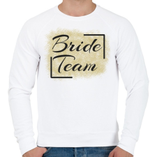 PRINTFASHION bride team - Férfi pulóver - Fehér férfi pulóver, kardigán