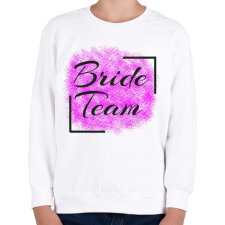 PRINTFASHION bride team - Gyerek pulóver - Fehér gyerek pulóver, kardigán