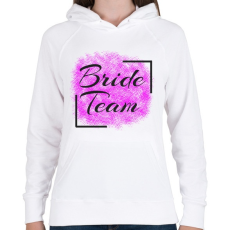 PRINTFASHION bride team - Női kapucnis pulóver - Fehér