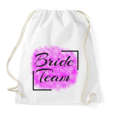 PRINTFASHION bride team - Sportzsák, Tornazsák - Fehér tornazsák