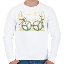PRINTFASHION Bringa portál - Férfi pulóver - Fehér férfi pulóver, kardigán
