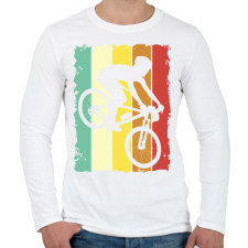 PRINTFASHION Bringás - Férfi hosszú ujjú póló - Fehér férfi póló