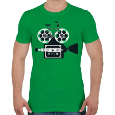 PRINTFASHION Bringás filmes - Férfi póló - Zöld férfi póló