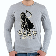 PRINTFASHION Bringás halál - Férfi hosszú ujjú póló - Sport szürke férfi póló