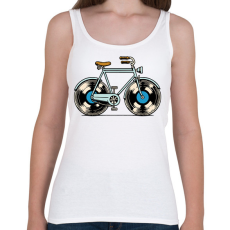 PRINTFASHION Bringás lemezen - Női atléta - Fehér