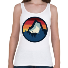 PRINTFASHION Bringázás a hegyekben - Női atléta - Fehér