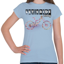 PRINTFASHION Bringázzunk - Női póló - Világoskék női póló