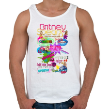 PRINTFASHION britney dreams - Férfi atléta - Fehér atléta, trikó