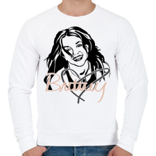 PRINTFASHION britney spears dream2 - Férfi pulóver - Fehér férfi pulóver, kardigán