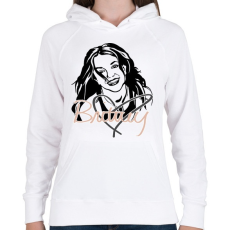 PRINTFASHION britney spears dream2 - Női kapucnis pulóver - Fehér