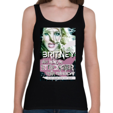 PRINTFASHION BRITNEY STRONGER - Női atléta - Fekete