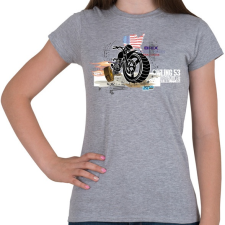 PRINTFASHION Brix Comptech - Női póló - Sport szürke női póló