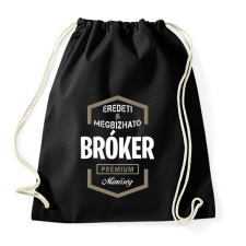 PRINTFASHION Bróker prémium minőség - Sportzsák, Tornazsák - Fekete tornazsák