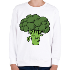 PRINTFASHION Brokkoli - Gyerek pulóver - Fehér