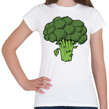 PRINTFASHION Brokkoli - Női póló - Fehér női póló