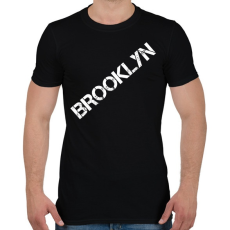 PRINTFASHION Brooklyn - Férfi póló - Fekete