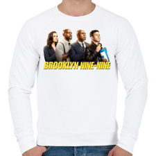 PRINTFASHION Brooklyn Nine-nine - Férfi pulóver - Fehér férfi pulóver, kardigán
