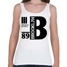 PRINTFASHION Brooklyn premium quality 89 - Női atléta - Fehér