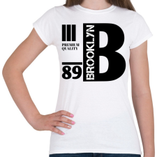 PRINTFASHION Brooklyn premium quality 89 - Női póló - Fehér női póló