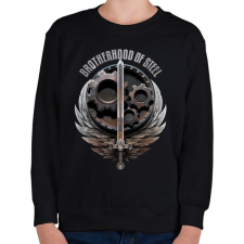 PRINTFASHION Brotherhood of Steel - Gyerek pulóver - Fekete gyerek pulóver, kardigán