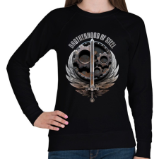 PRINTFASHION Brotherhood of Steel - Női pulóver - Fekete női pulóver, kardigán