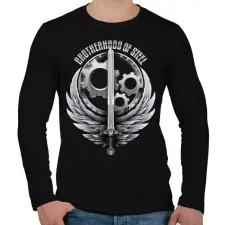 PRINTFASHION Brotherhood Reborn - Férfi hosszú ujjú póló - Fekete férfi póló