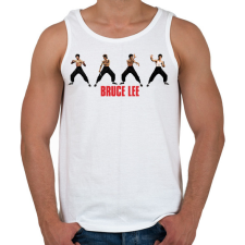 PRINTFASHION Bruce Lee - Férfi atléta - Fehér atléta, trikó
