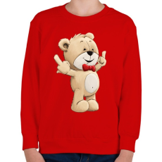 PRINTFASHION Brumi - Gyerek pulóver - Piros