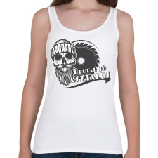 PRINTFASHION Brutál jó asztalos - Női atléta - Fehér női trikó