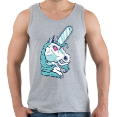 PRINTFASHION Brutál unikornis - Férfi atléta - Sport szürke