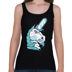 PRINTFASHION Brutál unikornis - Női atléta - Fekete