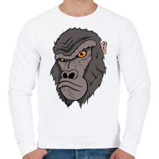 PRINTFASHION Bruti a gorilla - Férfi pulóver - Fehér