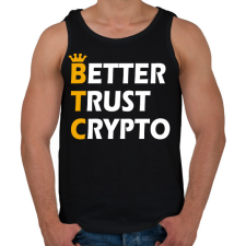 PRINTFASHION BTC - Férfi atléta - Fekete atléta, trikó