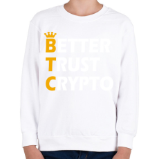 PRINTFASHION BTC - Gyerek pulóver - Fehér