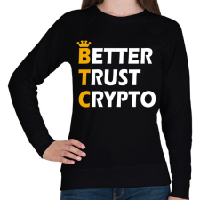 PRINTFASHION BTC - Női pulóver - Fekete női pulóver, kardigán