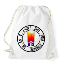 PRINTFASHION BTS All Stars - Sportzsák, Tornazsák - Fehér tornazsák