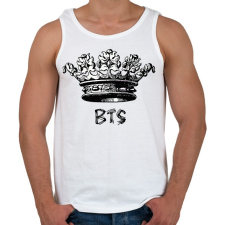 PRINTFASHION BTS - Férfi atléta - Fehér atléta, trikó