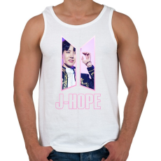 PRINTFASHION BTS J-hope - Férfi atléta - Fehér