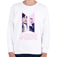 PRINTFASHION BTS J-hope - Gyerek pulóver - Fehér