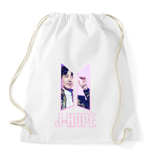 PRINTFASHION BTS J-hope - Sportzsák, Tornazsák - Fehér tornazsák