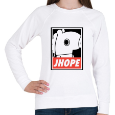 PRINTFASHION BTS Jhope - Női pulóver - Fehér női pulóver, kardigán