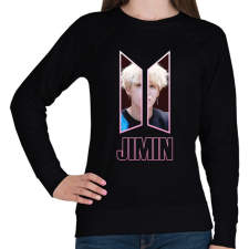 PRINTFASHION BTS Jimin 2 - Női pulóver - Fekete női pulóver, kardigán