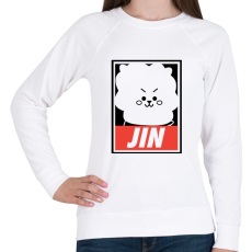 PRINTFASHION BTS JIN - Női pulóver - Fehér