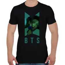 PRINTFASHION bts-Jungkook - Férfi póló - Fekete férfi póló